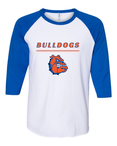 Nottingham Bulldogs Mascot #8 Women's Baseball T-Shirt