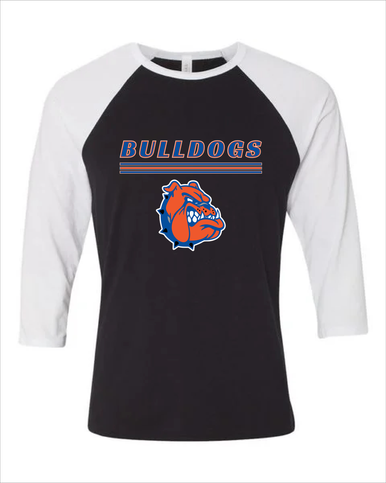 Nottingham Bulldogs Mascot #8 Men's Baseball T-Shirt