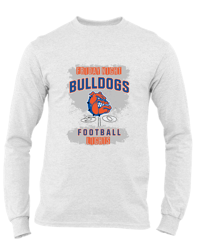Nottingham Bulldogs Football #6 Men's Premium LS T-Shirt