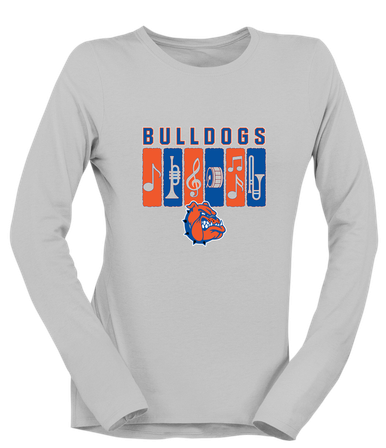 Nottingham Bulldogs Band # 2 Women's LS T-Shirt