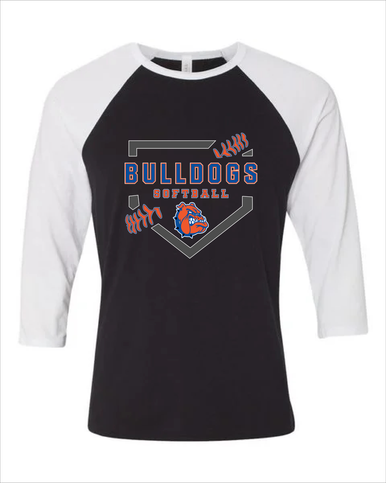 Nottingham Bulldogs Softball #2 Women's Baseball T-Shirt