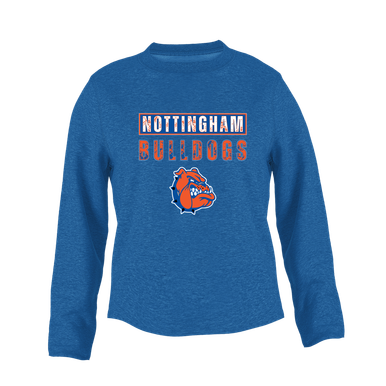 Nottingham Bulldogs Mascot #9 Women's Sweatshirt