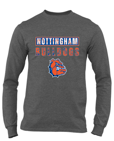 Nottingham Bulldogs Mascot #9 Men's LS T-Shirt