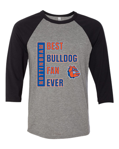 Nottingham Bulldogs Best Bulldog Fan Men's Baseball T-Shirt