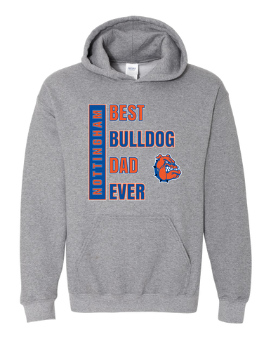 Nottingham Bulldogs Best Bulldog Dad Men's Hoodie