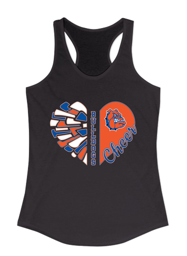 Nottingham Bulldogs Heart Cheer Women's Tank Top