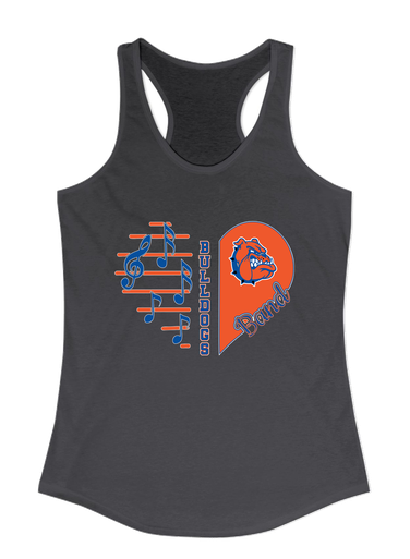 Nottingham Bulldogs Heart Band Women's Tank Top