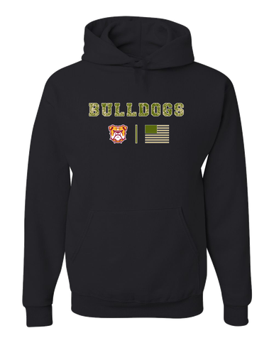 Highland Bulldogs Camo Flag Men's Premium Hoodie