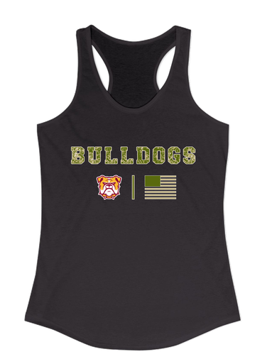 Highland Bulldogs Camo Flag Women's Tank Top