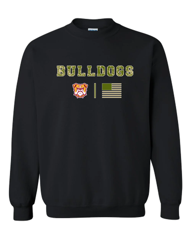 Highland Bulldogs Camo Flag Men's Sweatshirt