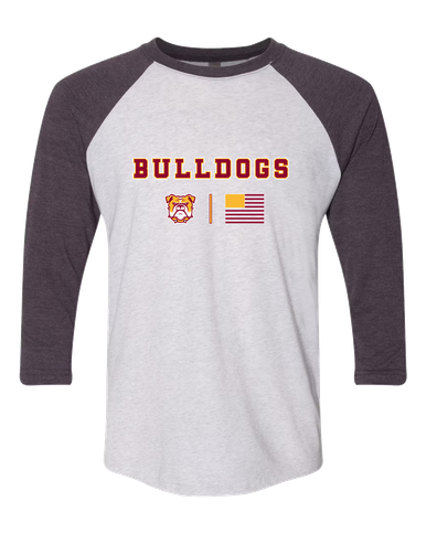 Highland Bulldogs Team Colors Flag Men's Baseball T-Shirt