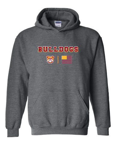 Highland Bulldogs Team Colors Flag Men's Hoodie