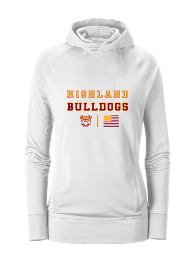 Highland Bulldogs Spirit Flag Women's Hoodie