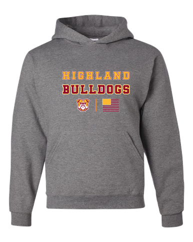Highland Bulldogs Spirit Flag Men's Premium Hoodie
