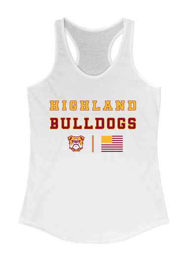 Highland Bulldogs Spirit Flag Women's Tank Top