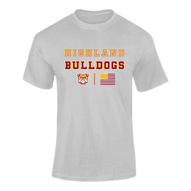 Highland Bulldogs Spirit Flag Men's Premium SS T-Shirt