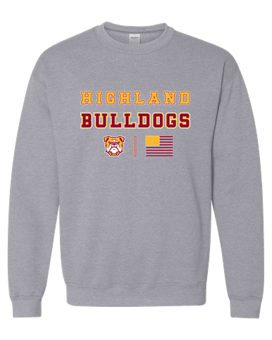 Highland Bulldogs Spirit Flag Men's Sweatshirt