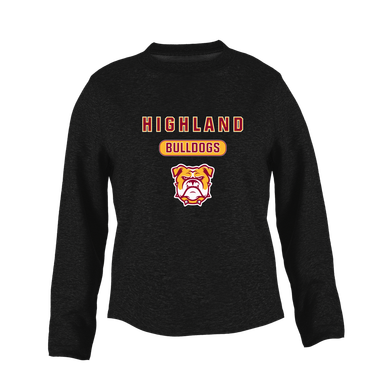 Highland Bulldogs Mascot #3 Women's Sweatshirt