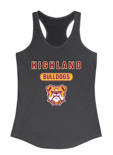 Highland Bulldogs Mascot #3 Women's Tank Top