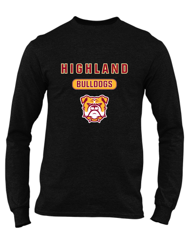 Highland Bulldogs Mascot #3 Men's Premium LS T-Shirt