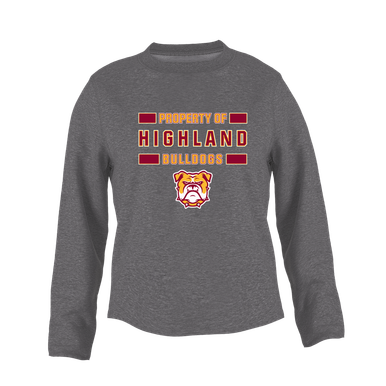 Highland Bulldogs Property Of Women's Sweatshirt