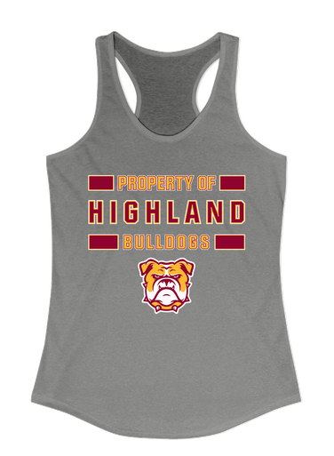 Highland Bulldogs Property Of Women's Tank Top
