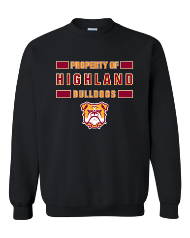 Highland Bulldogs Property Of Men's Sweatshirt