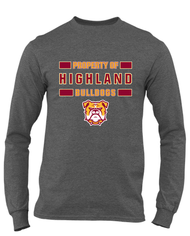 Highland Bulldogs Property Of Men's Premium LS T-Shirt