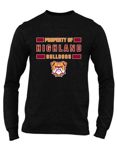 Highland Bulldogs Property Of Men's LS T-Shirt