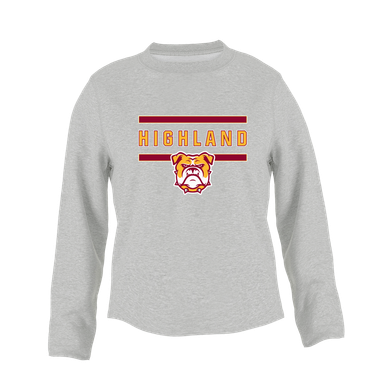 Highland Bulldogs Mascot #4 Women's Sweatshirt