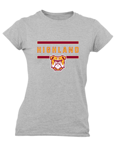 Highland Bulldogs Mascot #4 Women's SS T-Shirt
