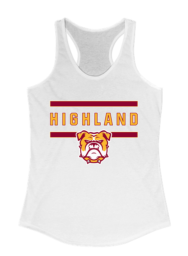 Highland Bulldogs Mascot #4 Women's Tank Top