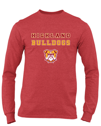 Highland Bulldogs Spirit Men's LS T-Shirt