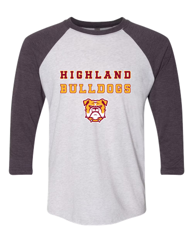 Highland Bulldogs Spirit Women's Baseball T-Shirt