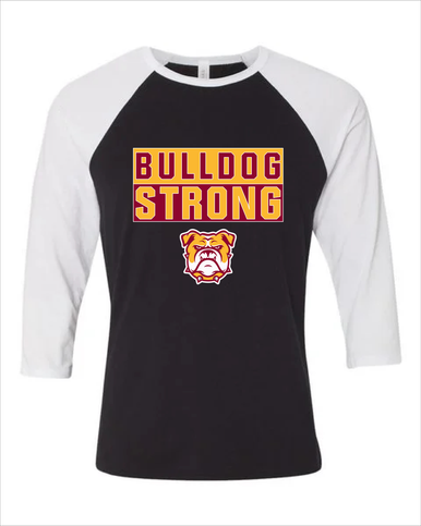 Highland Bulldogs Strong #1 Women's Baseball T-Shirt