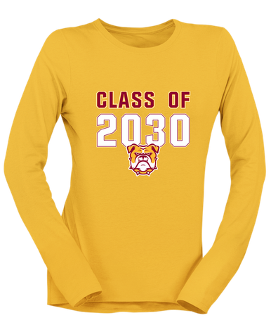 Highland Bulldogs Class of 2030 Women's LS T-Shirt