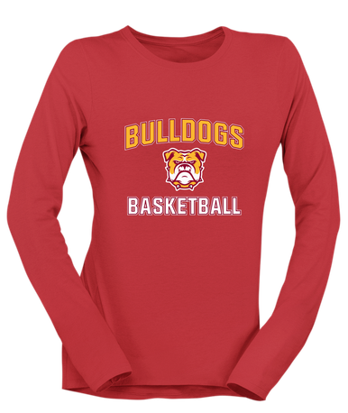 Highland Bulldogs Basketball #1 Women's LS T-Shirt