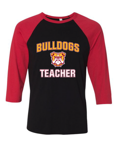 Highland Bulldogs Teacher Women's Baseball T-Shirt