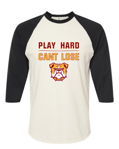 Highland Bulldogs Play Hard, Can't Lose Women's Baseball T-Shirt