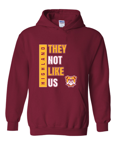 Highland Bulldogs They Not Like Us #1 Men's Hoodie