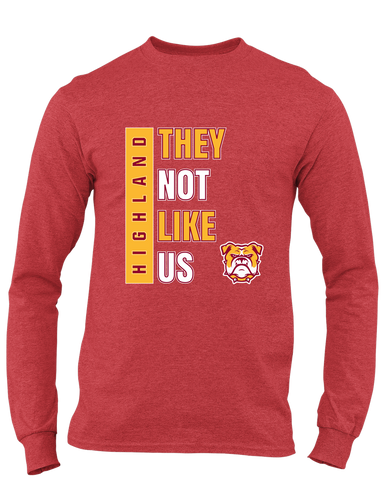 Highland Bulldogs They Not Like Us #1 Men's LS T-Shirt