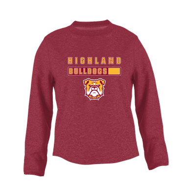Highland Bulldogs Mascot #7 Women's Sweatshirt