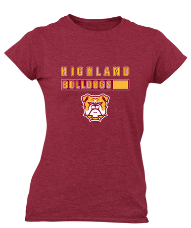 Highland Bulldogs Mascot #7 Women's Premium SS T-Shirt