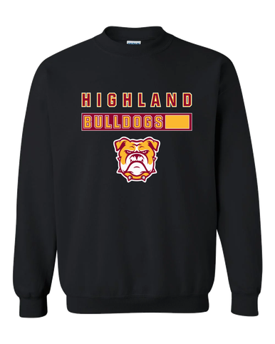 Highland Bulldogs Mascot #7 Men's Sweatshirt