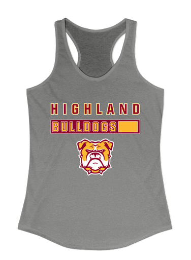 Highland Bulldogs Mascot #7 Women's Tank Top