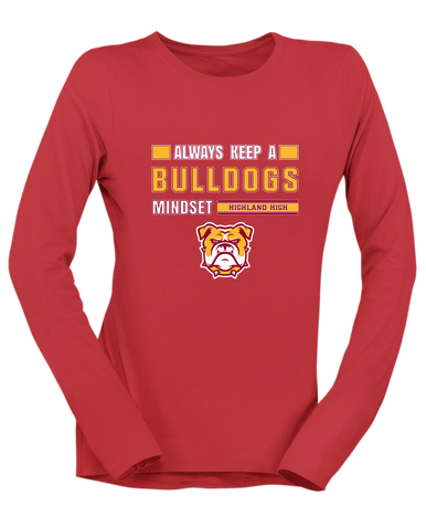 Highland Bulldogs Mindset Women's LS T-Shirt