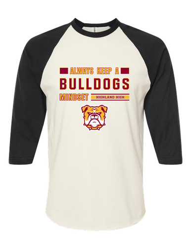 Highland Bulldogs Mindset Women's Baseball T-Shirt