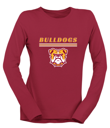 Highland Bulldogs Mascot #8 Women's Premium LS T-Shirt