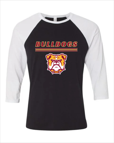 Highland Bulldogs Mascot #8 Men's Baseball T-Shirt