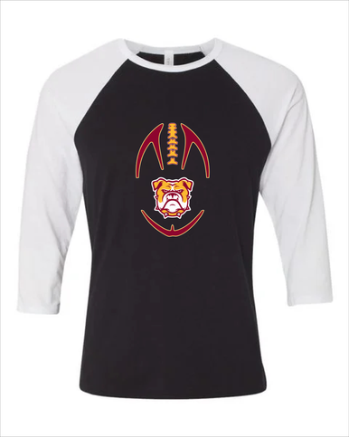 Highland Bulldogs Football #4 Women's Baseball T-Shirt